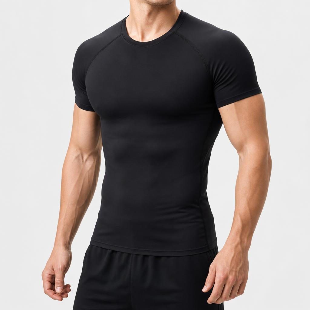 Camiseta Deportiva de Compresion - Negro